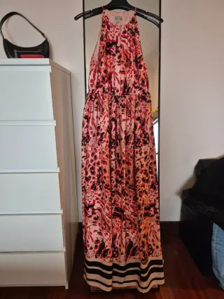 Vestido Longo H&M Estampado Tam. 38