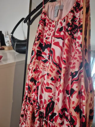 Vestido Longo H&M Estampado Tam. 38