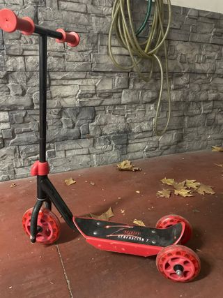 Patinete infantil 3 ruedas rojo