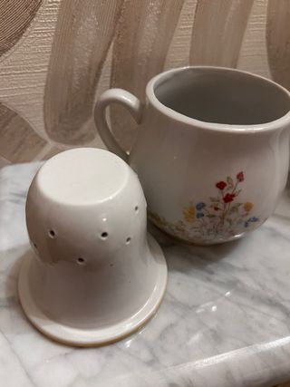 Composè tisaniera e zuccheriera floreale