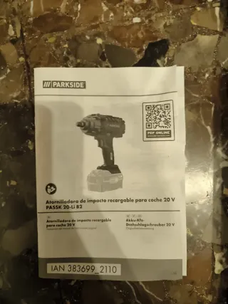 Atornilladora de impacto Parkside 20V