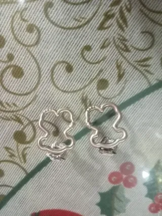 Pendientes Tous Oso Plata