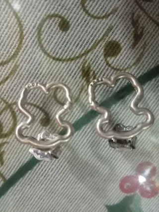 Pendientes Tous Oso Plata