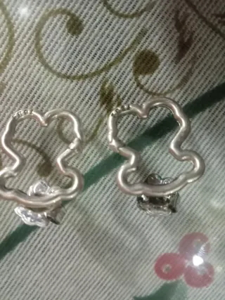 Pendientes Tous Oso Plata