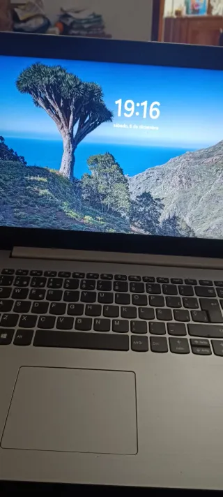 Portátil Lenovo Plata y Negro i5