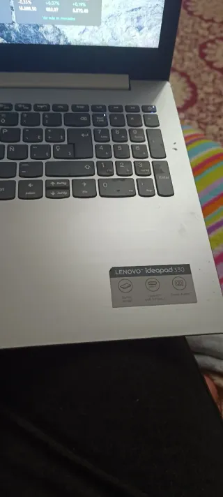 Portátil Lenovo Plata y Negro i5