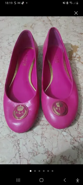 Bailarinas Ralph Lauren Rosa y Doradas 40 € los do