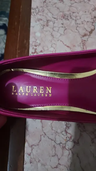 Bailarinas Ralph Lauren Rosa y Doradas 40 € los do