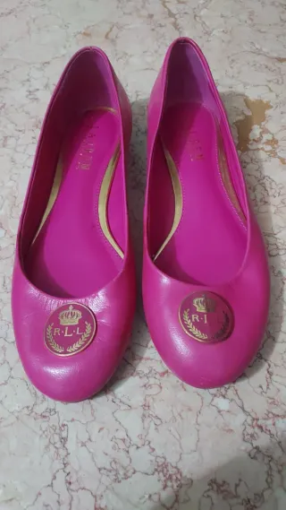 Bailarinas Ralph Lauren Rosa y Doradas 40 € los do