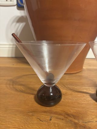 Coppia Calici Cocktail Vintage Stile Memphis