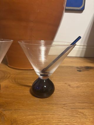 Coppia Calici Cocktail Vintage Stile Memphis