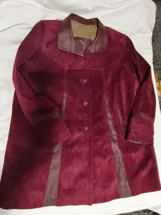 Chaqueta vintage ante y piel