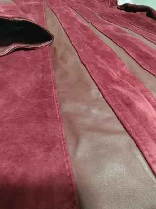 Chaqueta vintage ante y piel