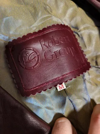 Chaqueta vintage ante y piel