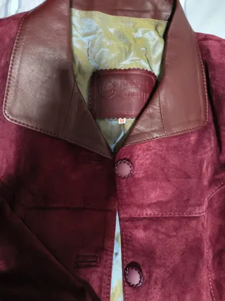 Chaqueta vintage ante y piel