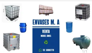 Depósitos ibc grg de 1000 Litros