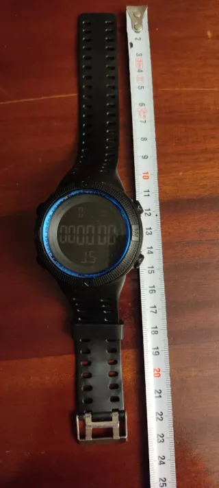 Reloj Digital Negro y Azul