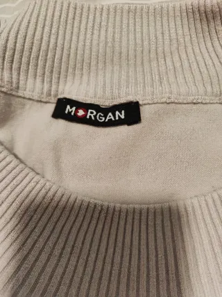 Jersey largo beige con tul