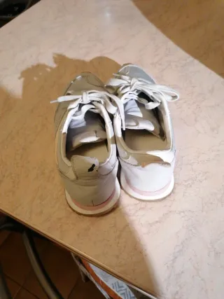 Scarpe sportive donna grigio rosa e bianche