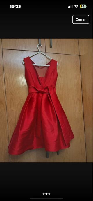 Vestido de fiesta corto rojo