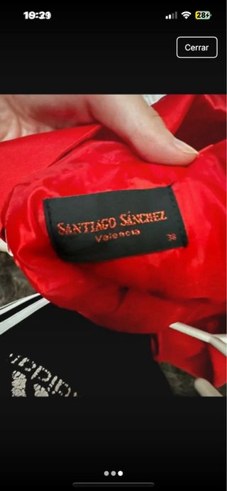 Vestido de fiesta corto rojo