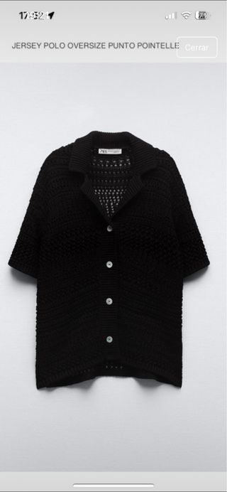 Jersey Zara Punto Oversize Talla Única