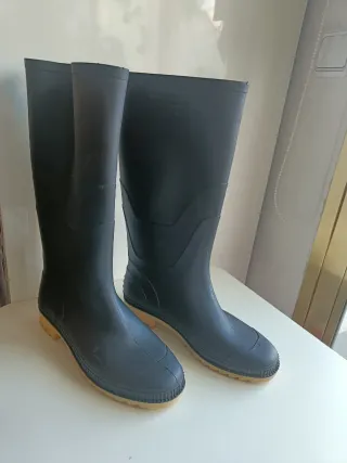 Botas de agua altas Venus negras