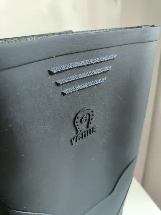 Botas de agua altas Venus negras