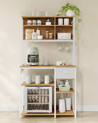 Scaffale Cucina con Multipresa, Mobile Cucina, 40