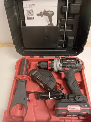 Percutor Taladro Parkside performance completo