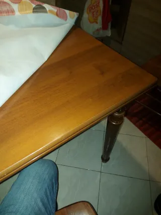 Tavolo quadrato noce 1mt apribile a libro