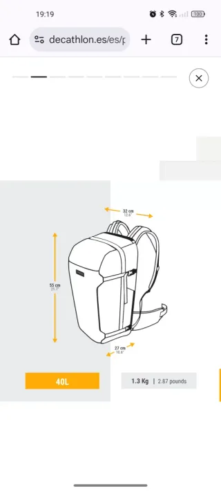 Mochila Forclaz Travel 500 40L Verde