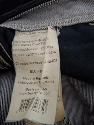 Pantalón vaquero Jack & Jones negro T.32