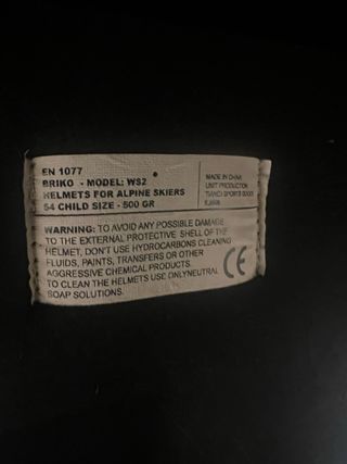 Casco de esquí infantil Briko rojo