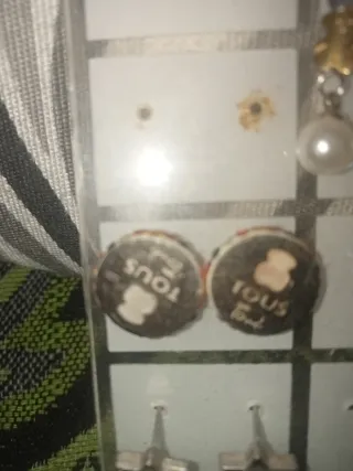 Pendientes Tous Negro y Dorado