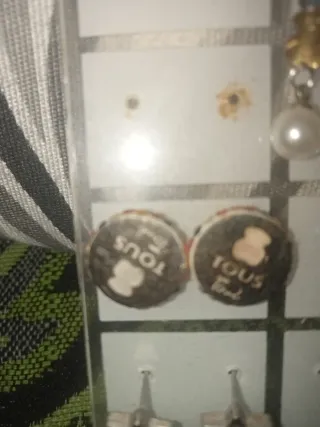 Pendientes Tous Negro y Dorado