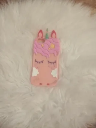 Funda Unicornio iPhone 8 Rosa elastica