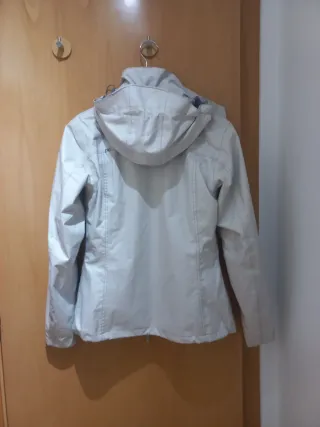 Cazadora Quechua Mujer Beige Montaña/Nieve