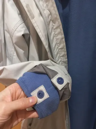 Cazadora Quechua Mujer Beige Montaña/Nieve