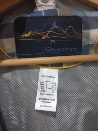 Cazadora Quechua Mujer Beige Montaña/Nieve