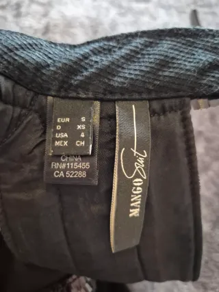 Vestido Preto Mango T. S com Lantejoulas