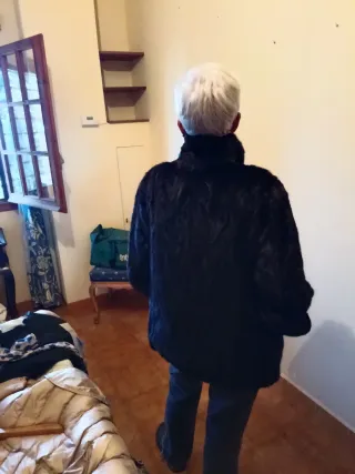 Chaquetón de piel auténtica