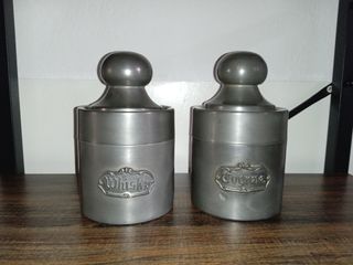 Set 2 Bottiglie  Liquore Vintage in Feltro