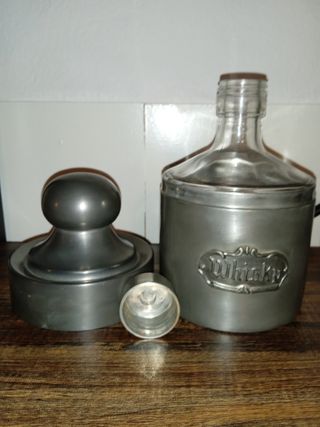 Set 2 Bottiglie  Liquore Vintage in Feltro