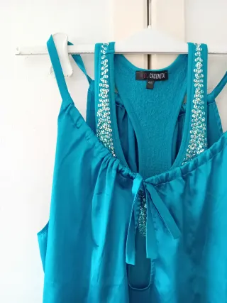 Canotta Misto Seta Petrolio Tg 46