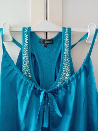 Canotta Misto Seta Petrolio Tg 46