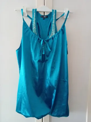 Canotta Misto Seta Petrolio Tg 46