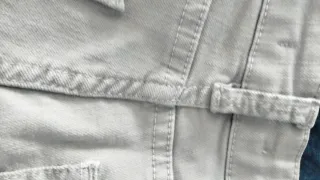 Pantalón vaquero gris de algodón