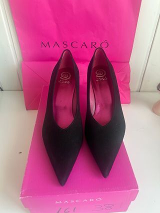 Zapatos tacón Mascaró negros