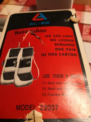 Walkie Talkie AL-ES Modello 22037